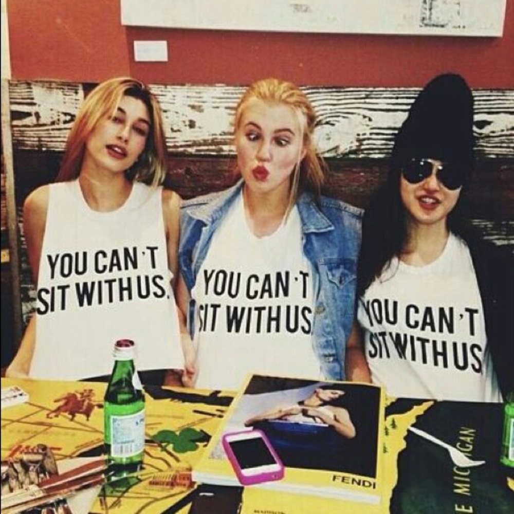 Brandy Melville You Can’t Sit With Us Muscle Tee